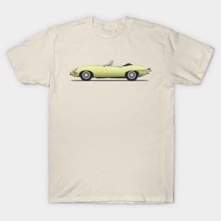 Jaguar E Type Roadster Primrose T-Shirt